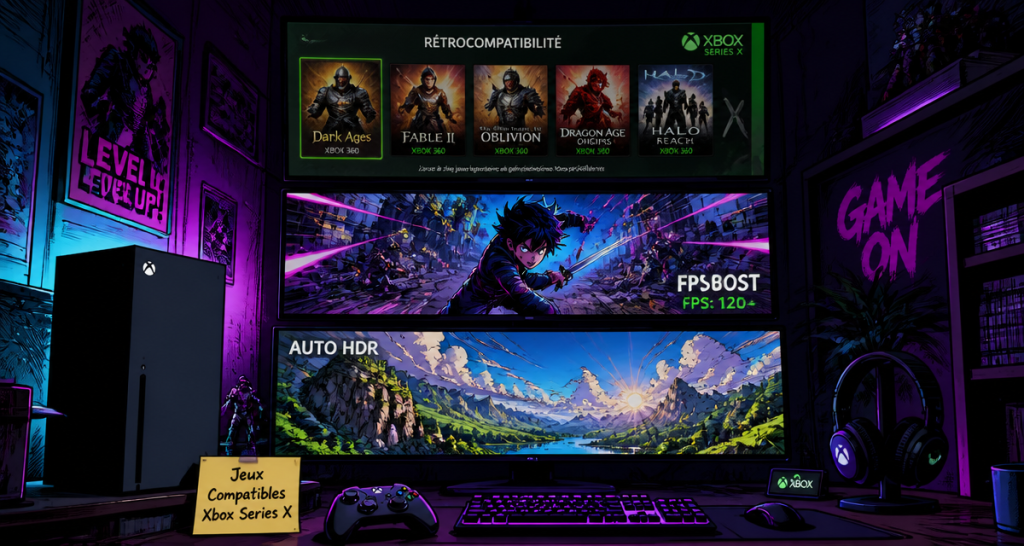 quel jeux compatible xbox series x sur trois écrans
