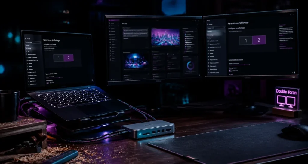 2 écrans sur PC portable : comment multiplier votre surface de travail sans erreur