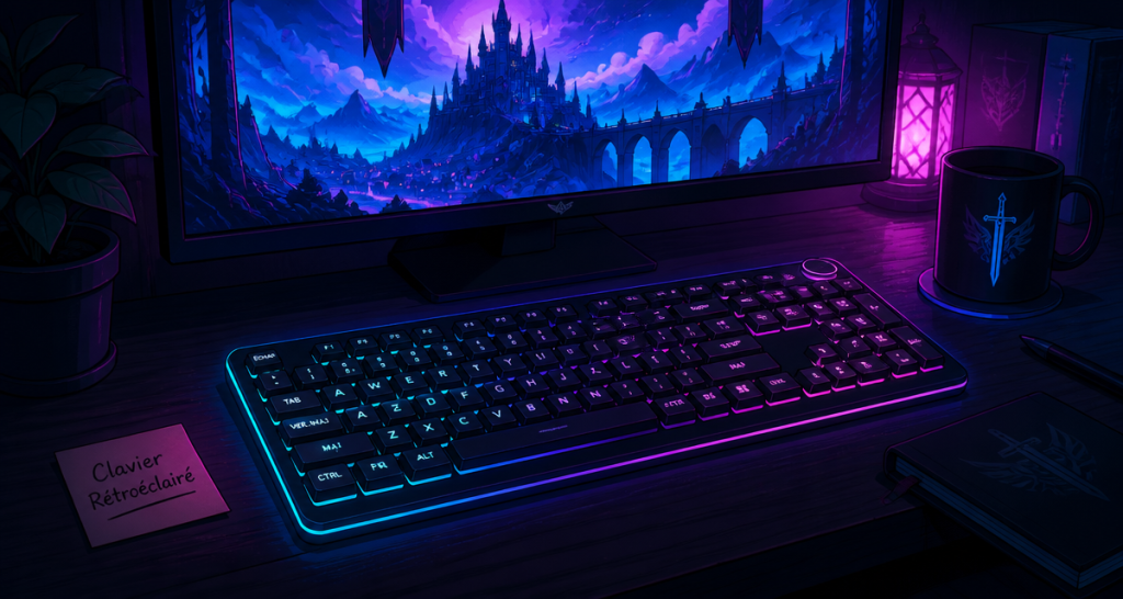Clavier rétroéclairé sans fil : 3 critères pour choisir le confort et l&rsquo;autonomie