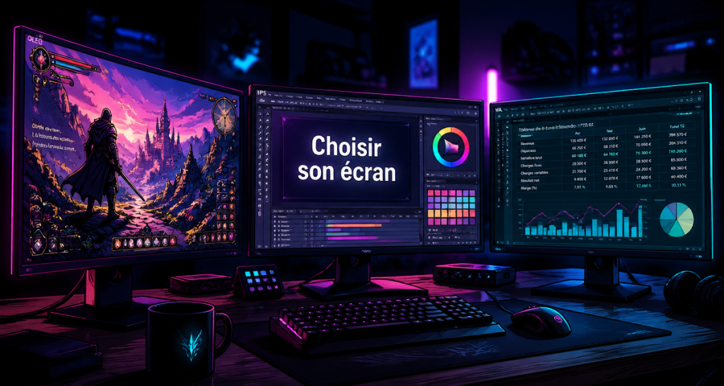 Comparatif écran PC : 4 critères techniques pour choisir la dalle idéale selon votre usage