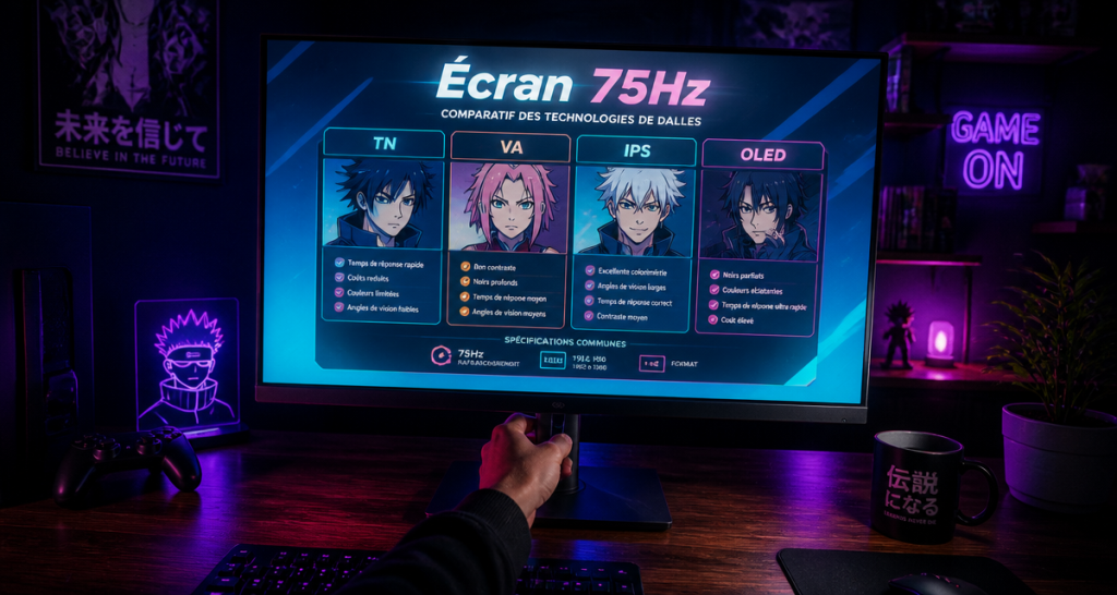 Écran 75Hz : le compromis idéal entre fluidité et budget pour votre PC