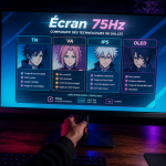 ecran 75hz sur bureau gaming
