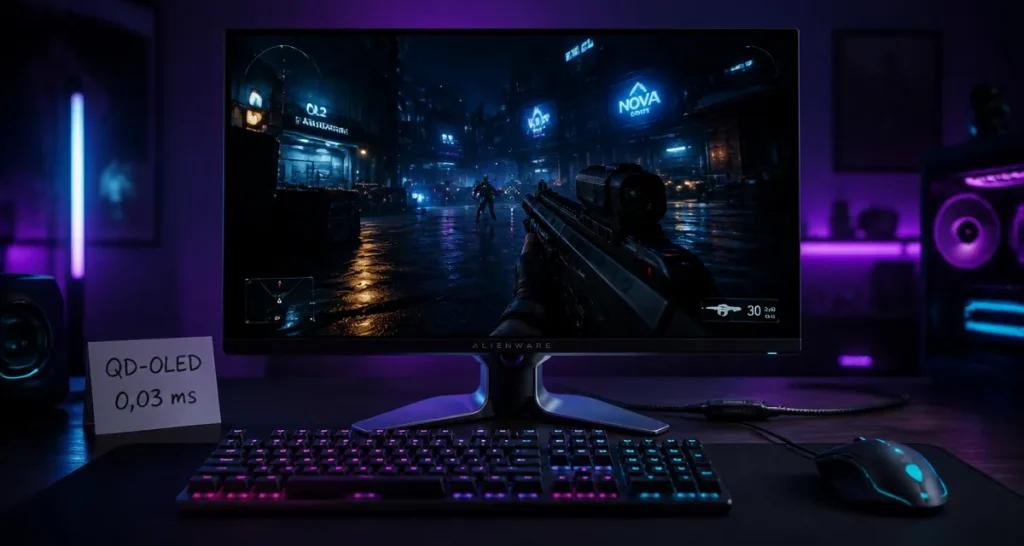 Écrans Alienware : pourquoi le 0,03 ms et le QD-OLED changent votre jeu