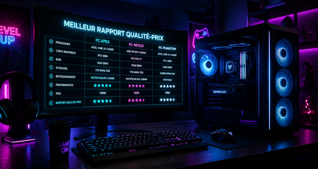 Meilleur PC fixe : 3 composants stratégiques pour maximiser votre rapport qualité-prix