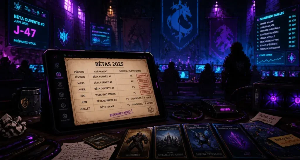 MMORPG 2025 : 4 sorties majeures et le calendrier complet des bêtas