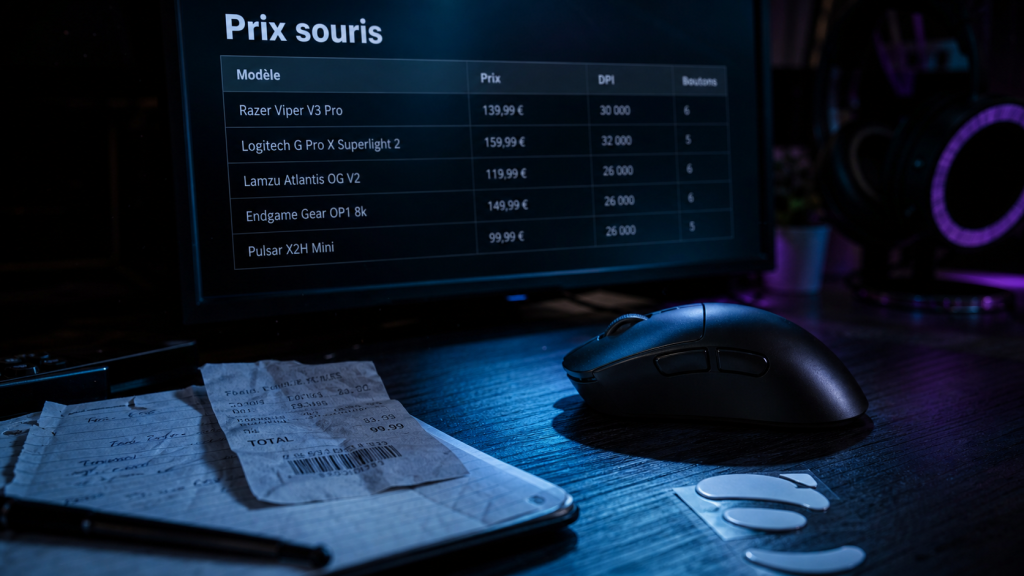 Souris ordinateur prix : filaire, sans fil, DPI et ergonomie, ce qui change vraiment le tarif