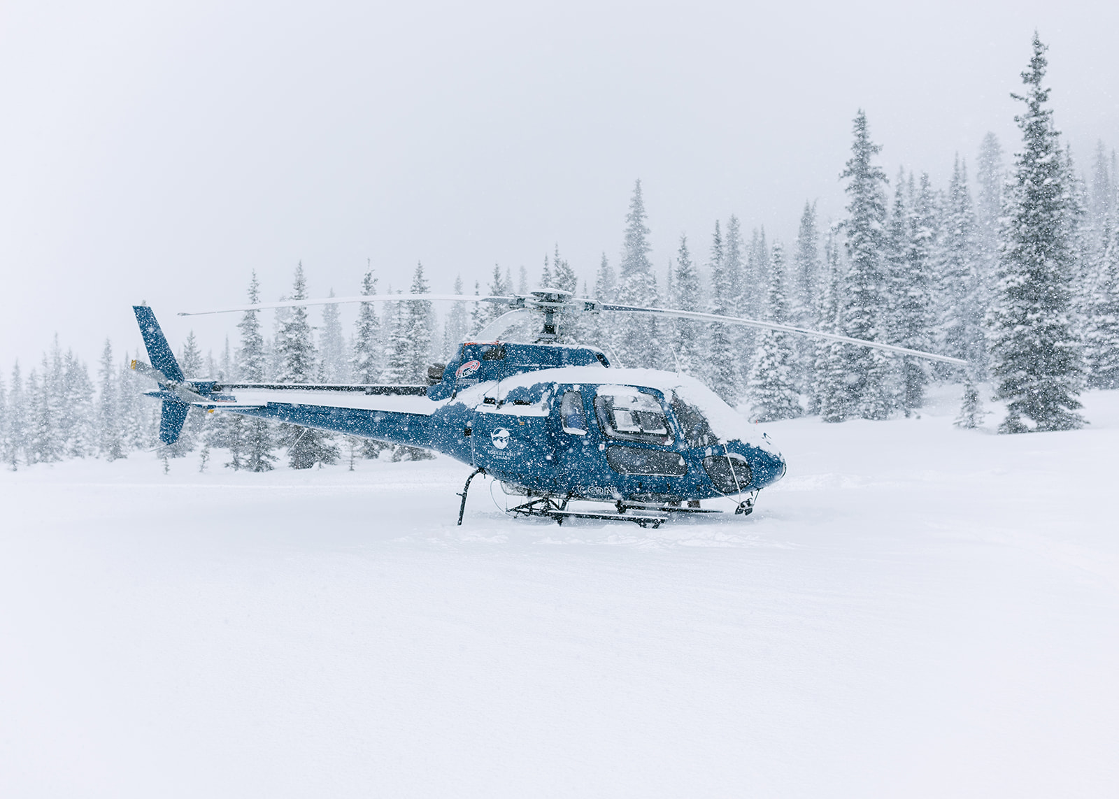 Places to elope in Canada showcasing a winter elopement in snowy mountain scenery
