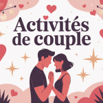illustration idee activités couple ambiance romantique