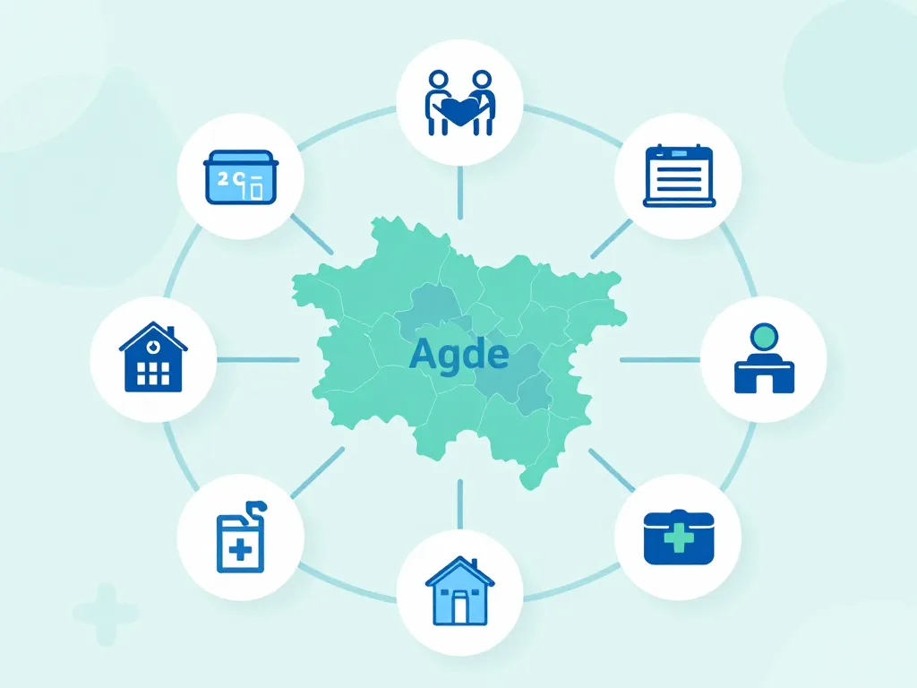 IRM Agde carte stylisée centres imagerie médicale