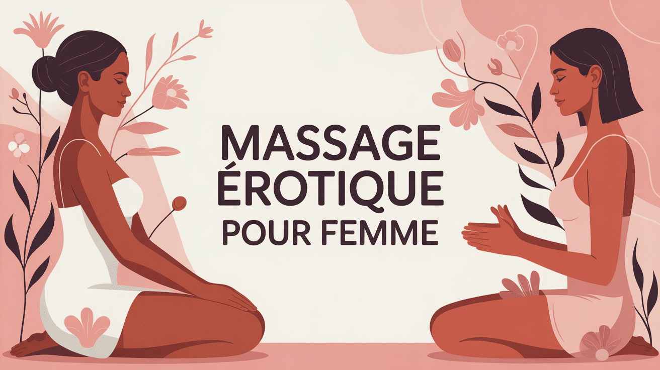 Illustration massage erotique pour femme ambiance rassurante