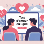 illustration test d'amour en ligne quiz silhouettes