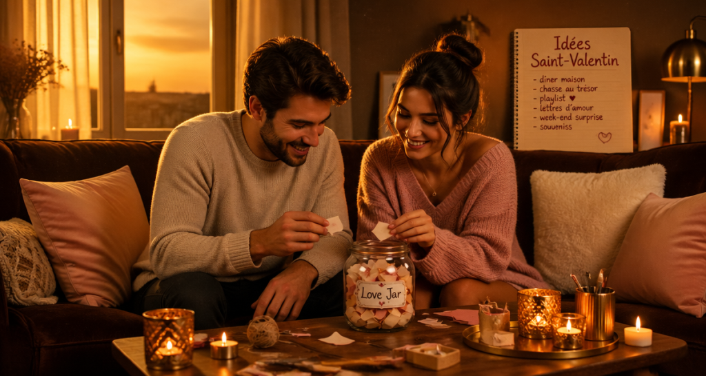 idee saint valentin couple diy cocooning