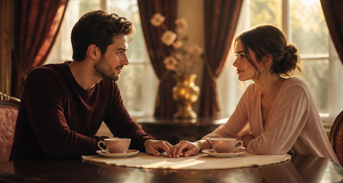 sujet de conversation couple à table ambiance chaleureuse