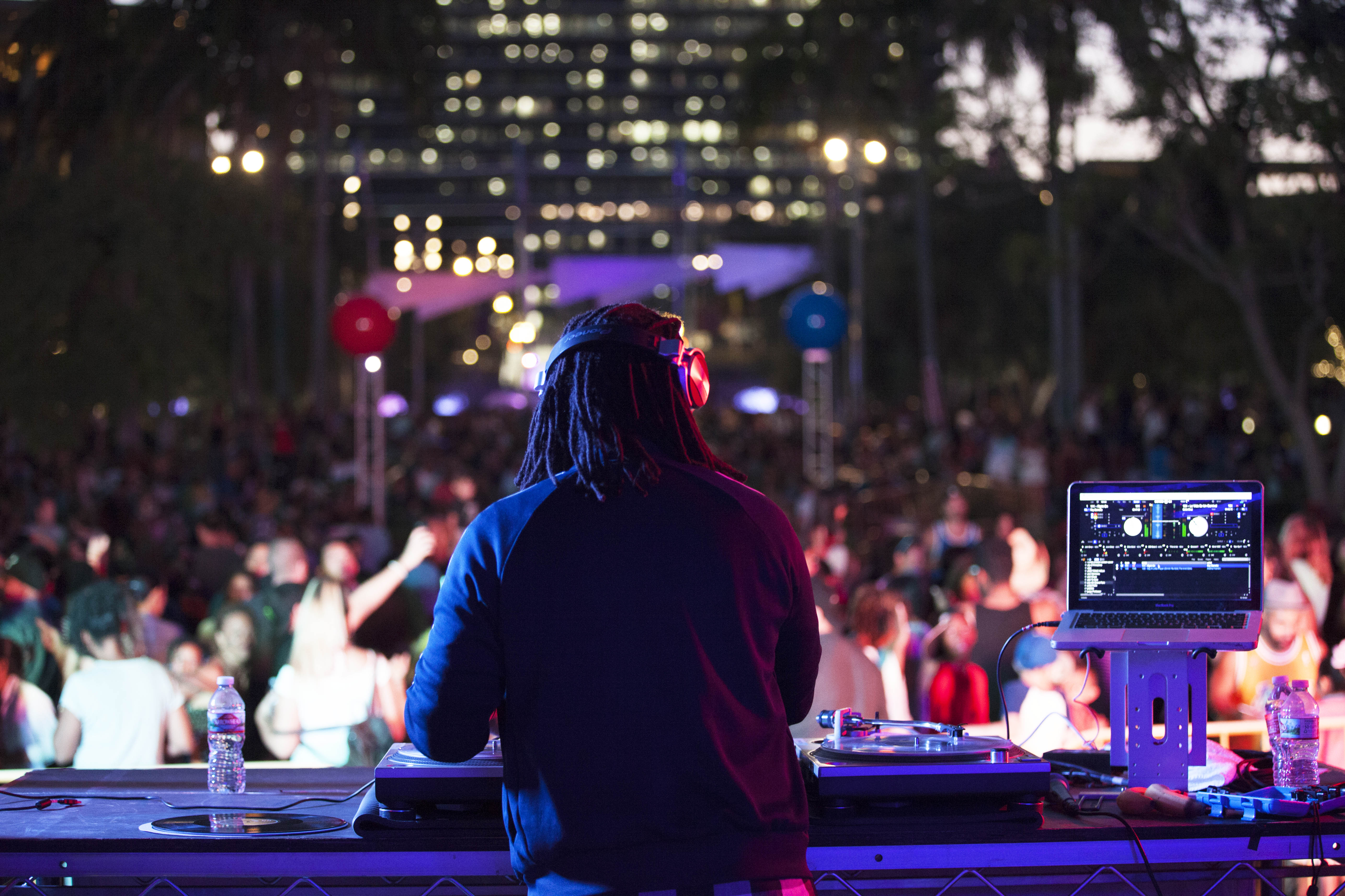 DJ playing live concert