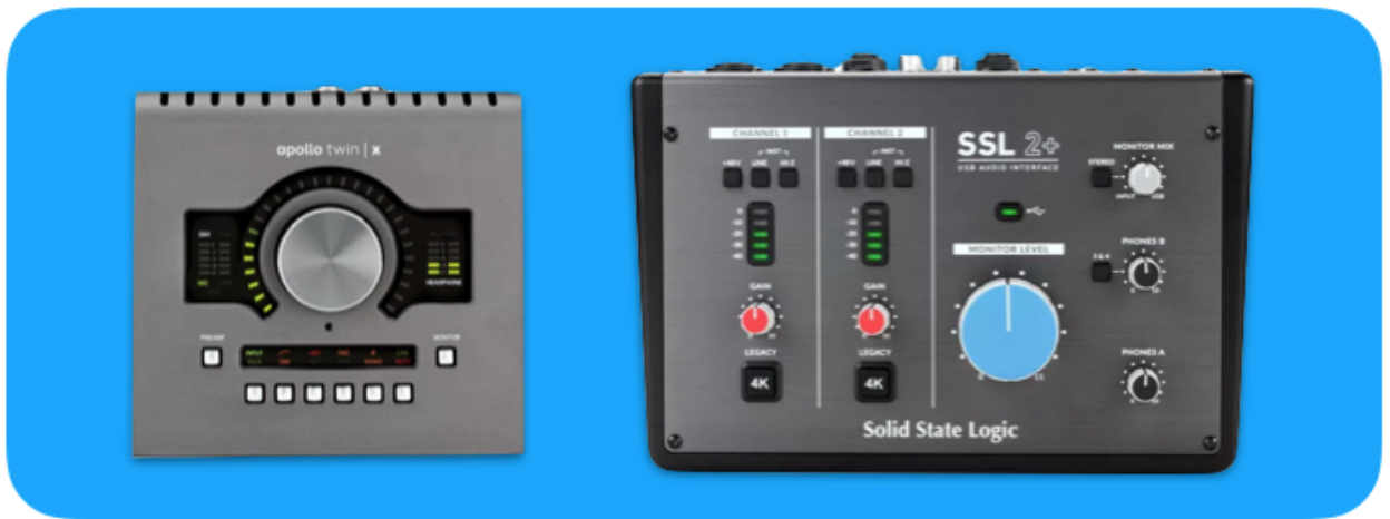 UAD Apollo Twin SSL2 interfaces