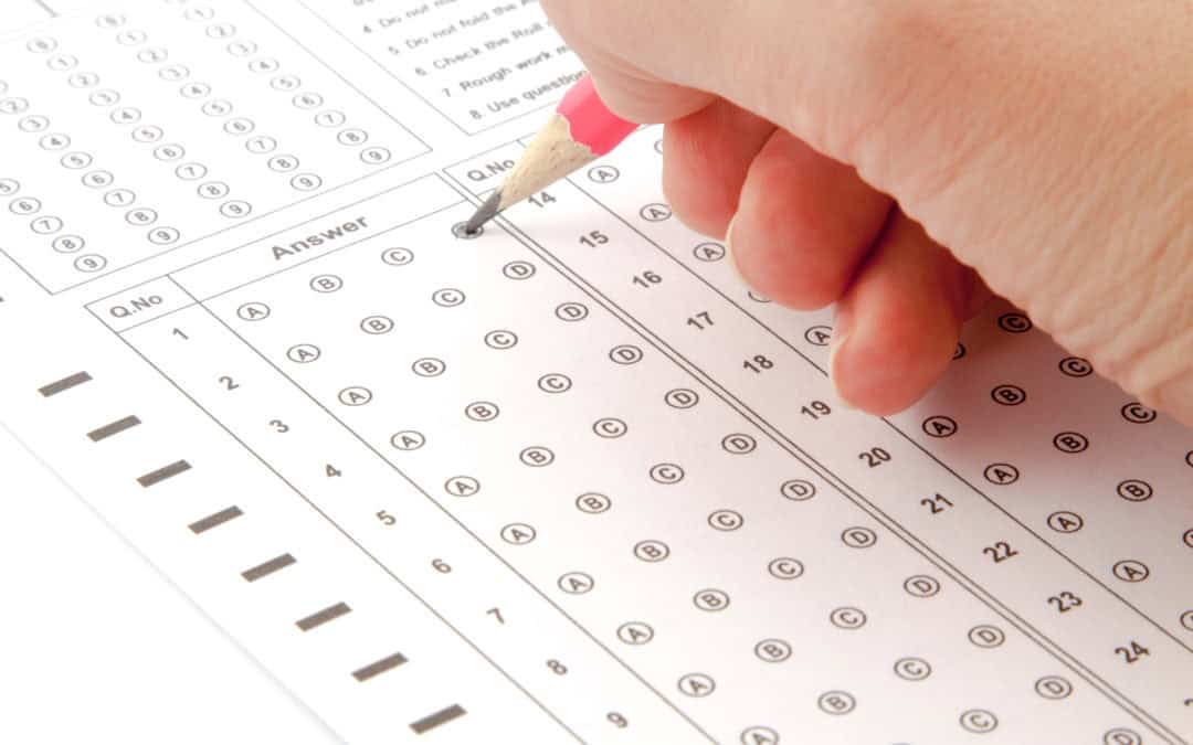 Answer the test with a pink pencil