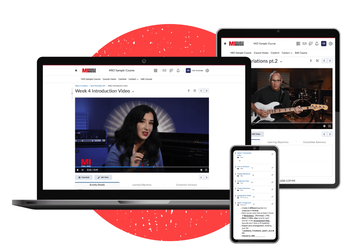 MIO on laptop, tablet and phone