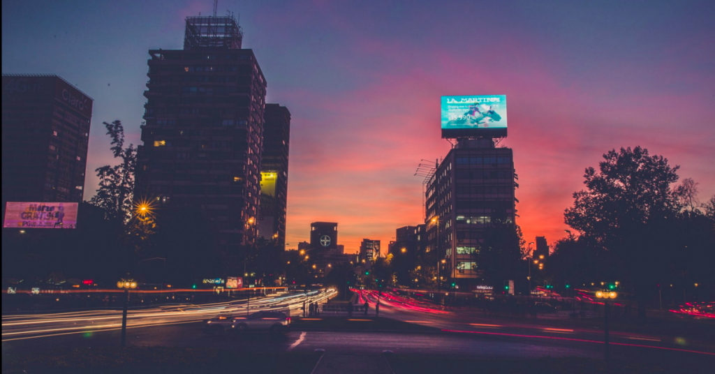 traveling alone in a city