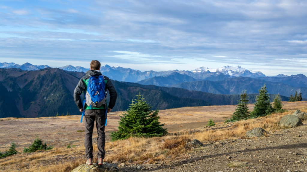 traveling alone in the mountains