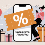 illustration code promo about you smartphone et économies