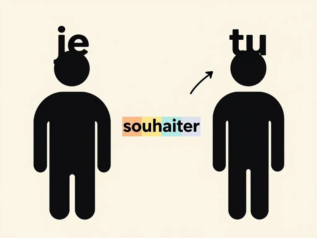 je te souhaites ou souhaite comparaison terminaisons je tu