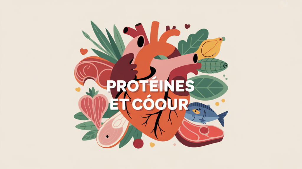 proteine dangereux pour le cœur illustration vectorielle aliments