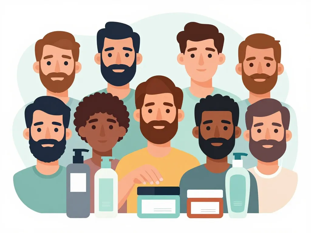 Divers types creme barbe homme