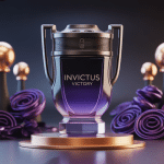 invictus victory flacon trophée illustration 3d parfum puissant