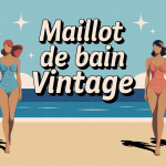 maillot de bain vintage modèles rétro chic en scène estivale