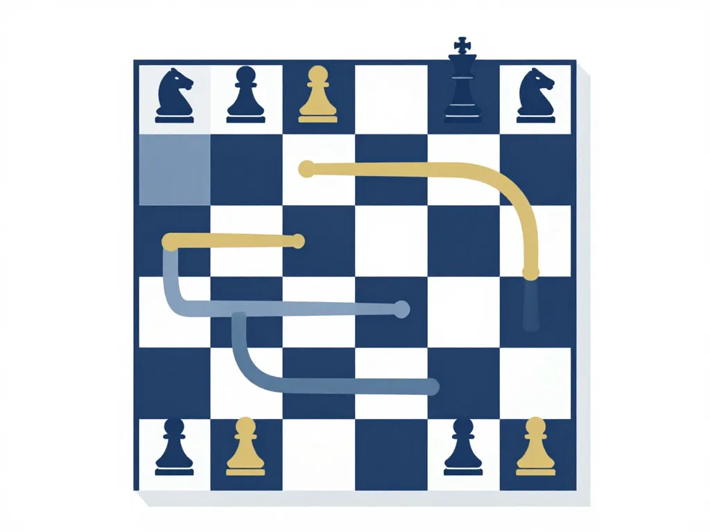 diagramme pion cheval mouvements échecs