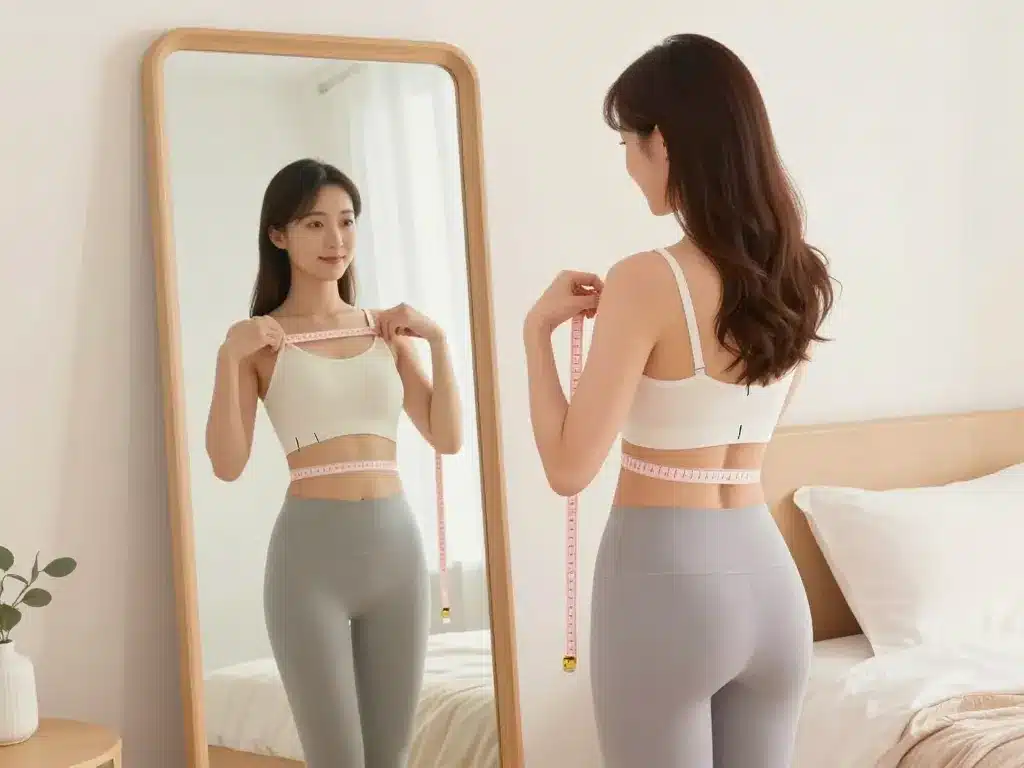 type de morphologie femme se mesurer miroir