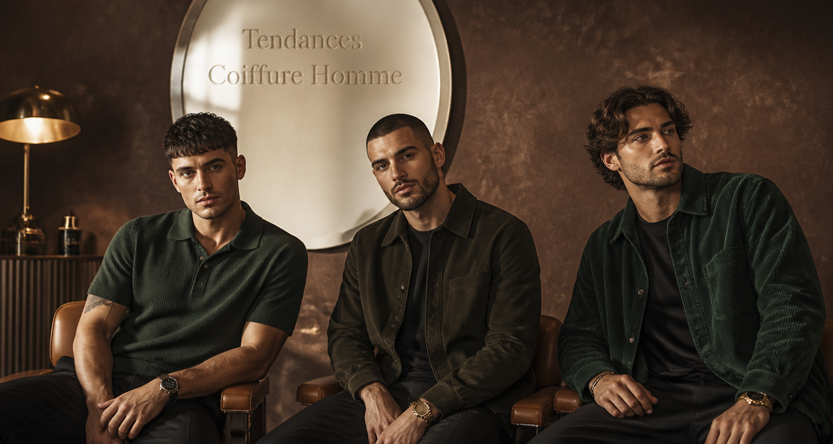 coupe homme tendance trois styles cheveux