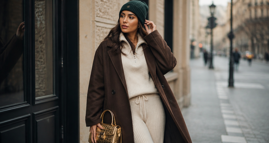 tenue chill femme ensemble maille urbain