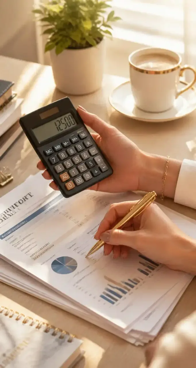 Documents financiers et relevés d'épargne posés sur un bureau