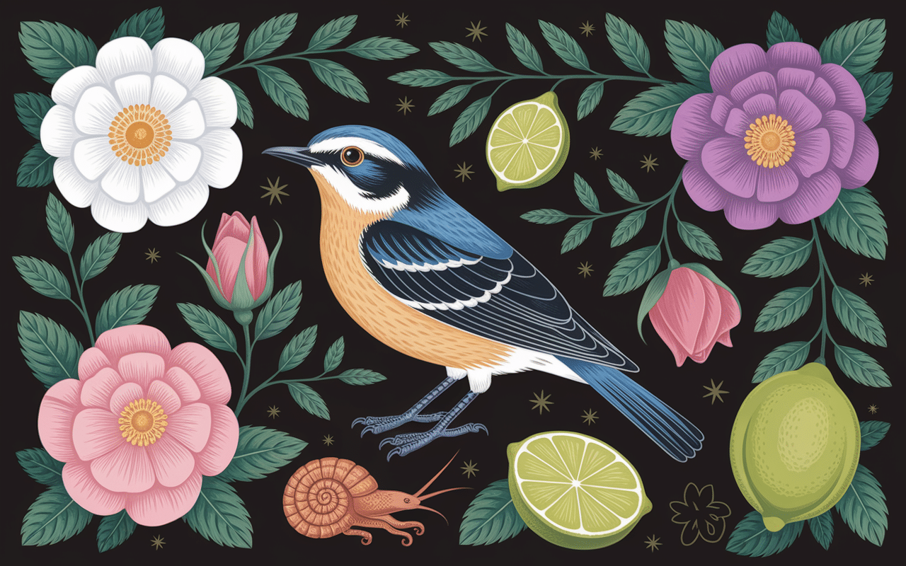 Hérisson et sa nourriture naturelle dans un jardin nocturne