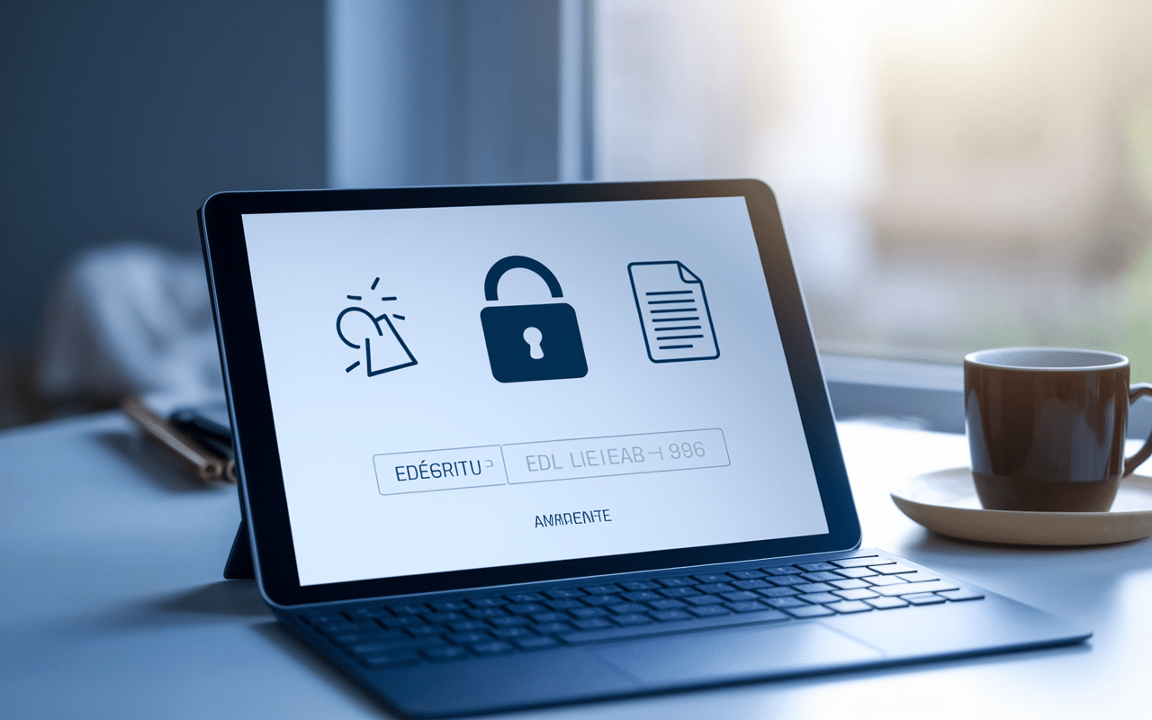 Écran de connexion GEDIA MON COMPTE