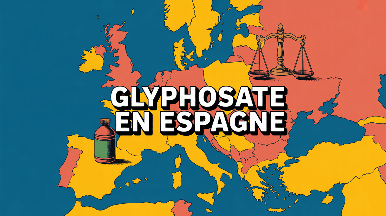 Carte européenne avec glyphosate Espagne
