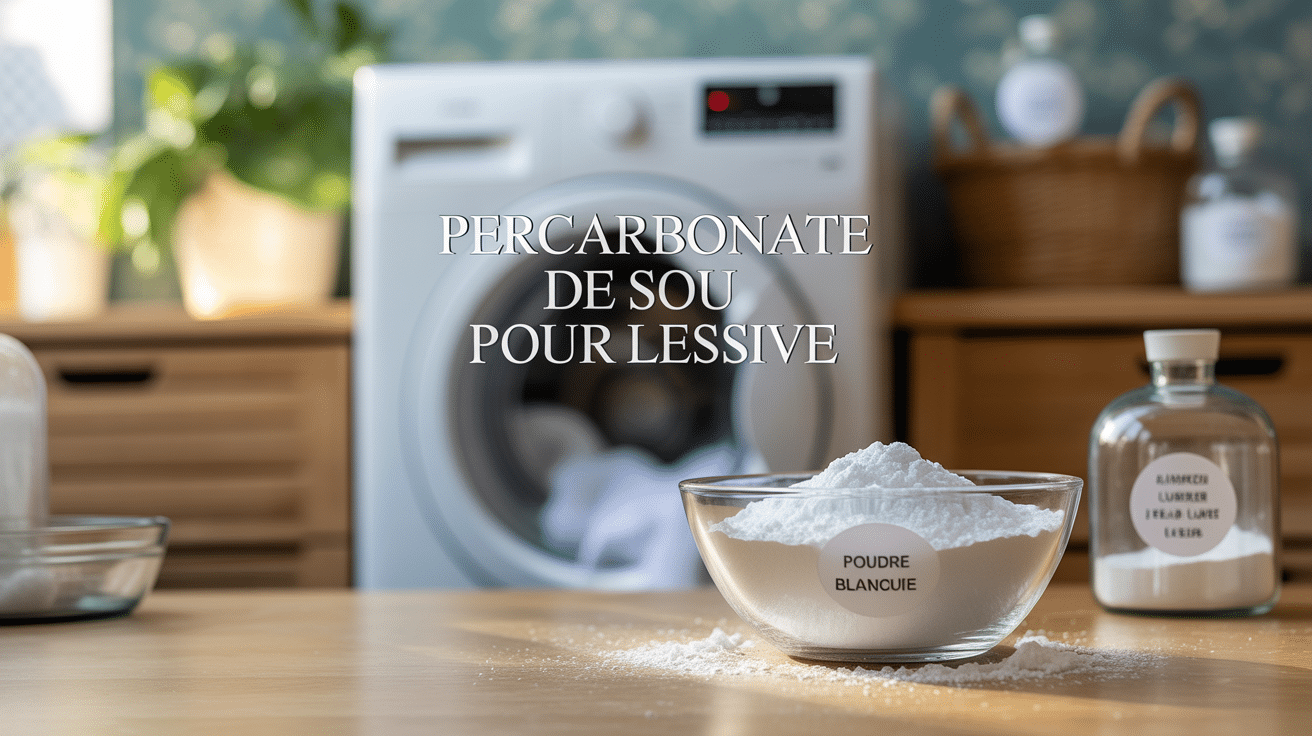 Buanderie moderne avec percarbonate de soude