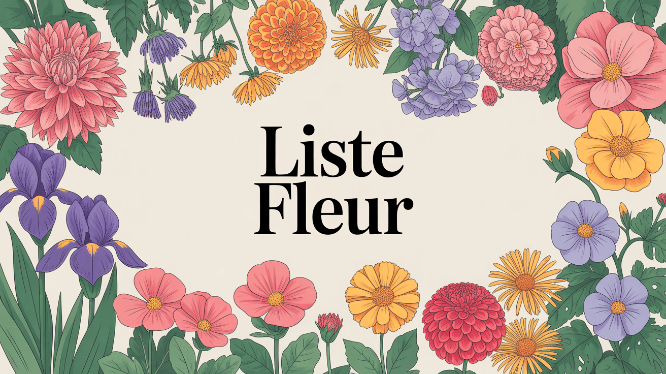 Jardin coloré avec diverses fleurs