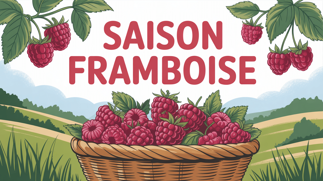 Framboises dans un panier