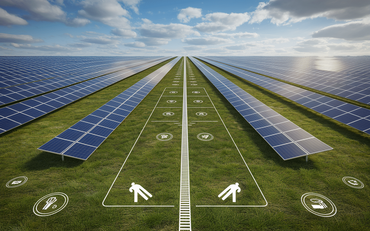 espace pour panneaux photovoltaïques 10000 kW