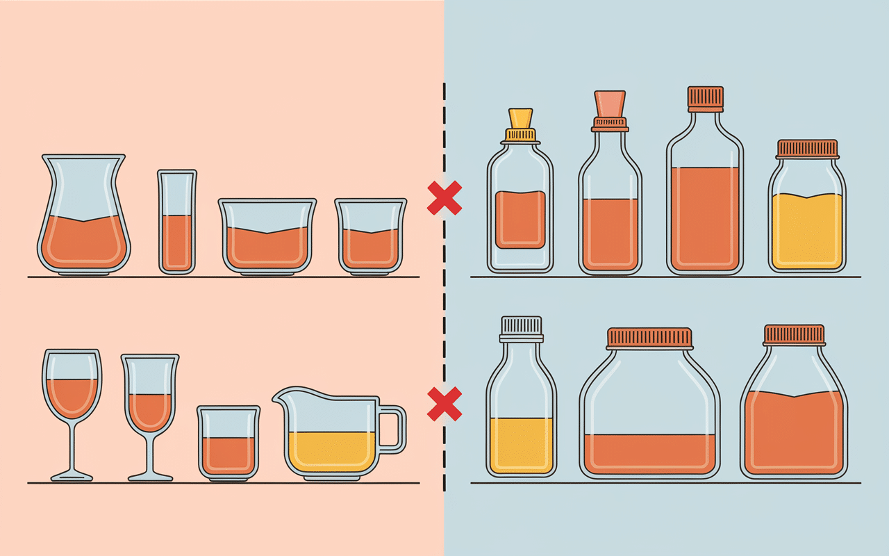 Différence verre culinaire et emballage