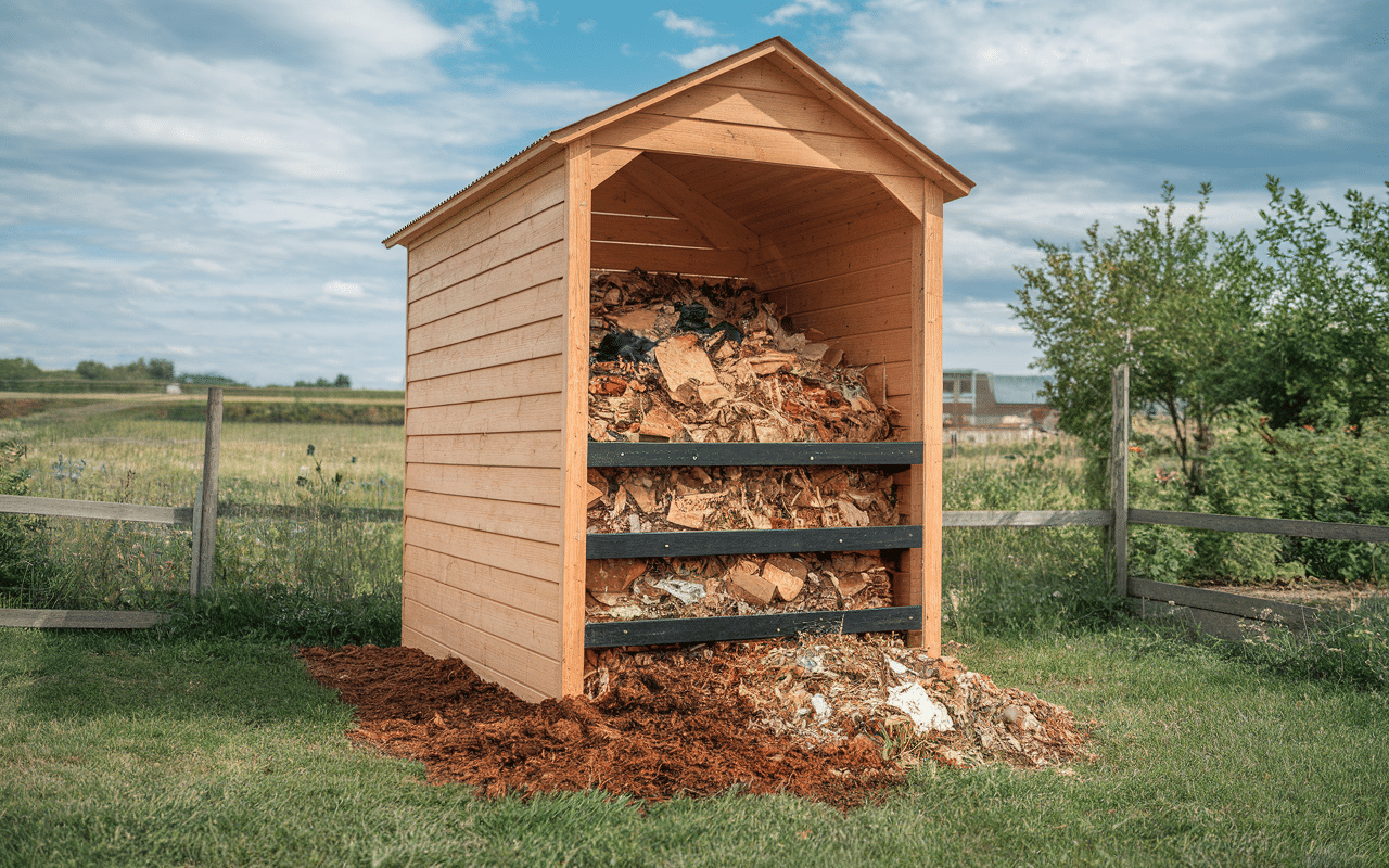 Installation d'un lombricomposteur à étages