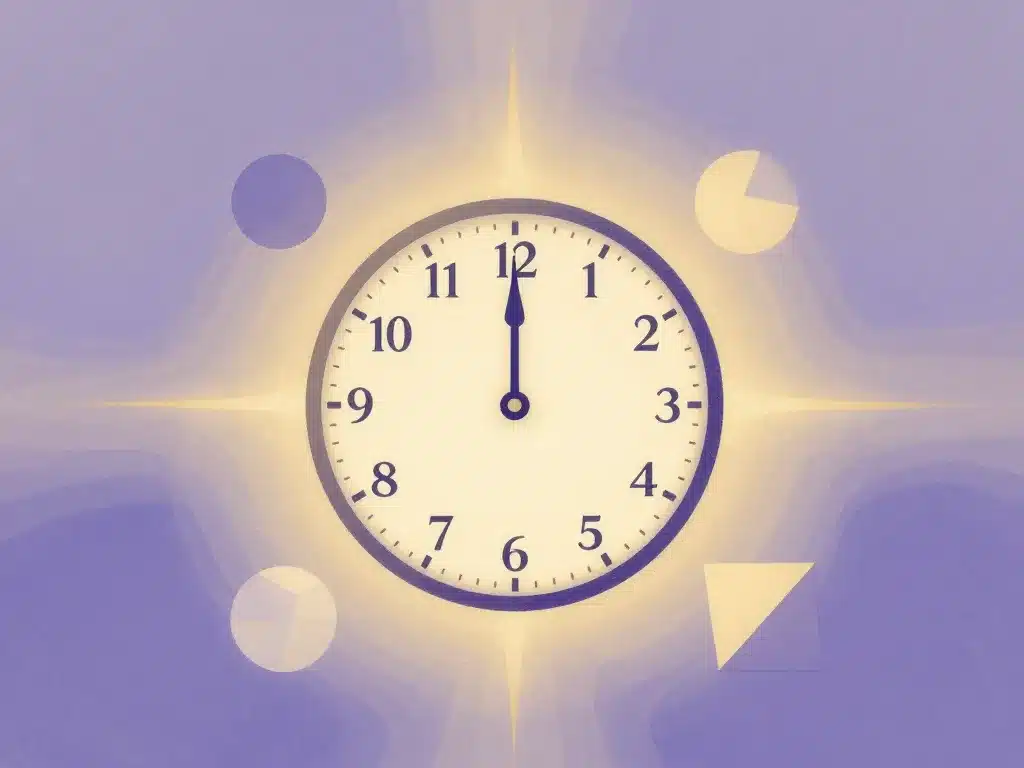 horloge abstraite 11h44 evozen lumière intuition harmonie