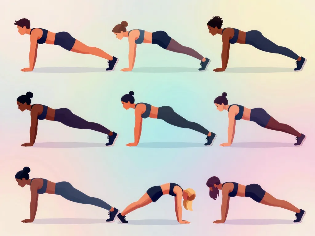 Gainage qui fait maigrir, plusieurs variantes d'exercices de gainage