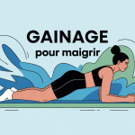 Gainage qui fait maigrir, silhouette en planche et formes dynamiques