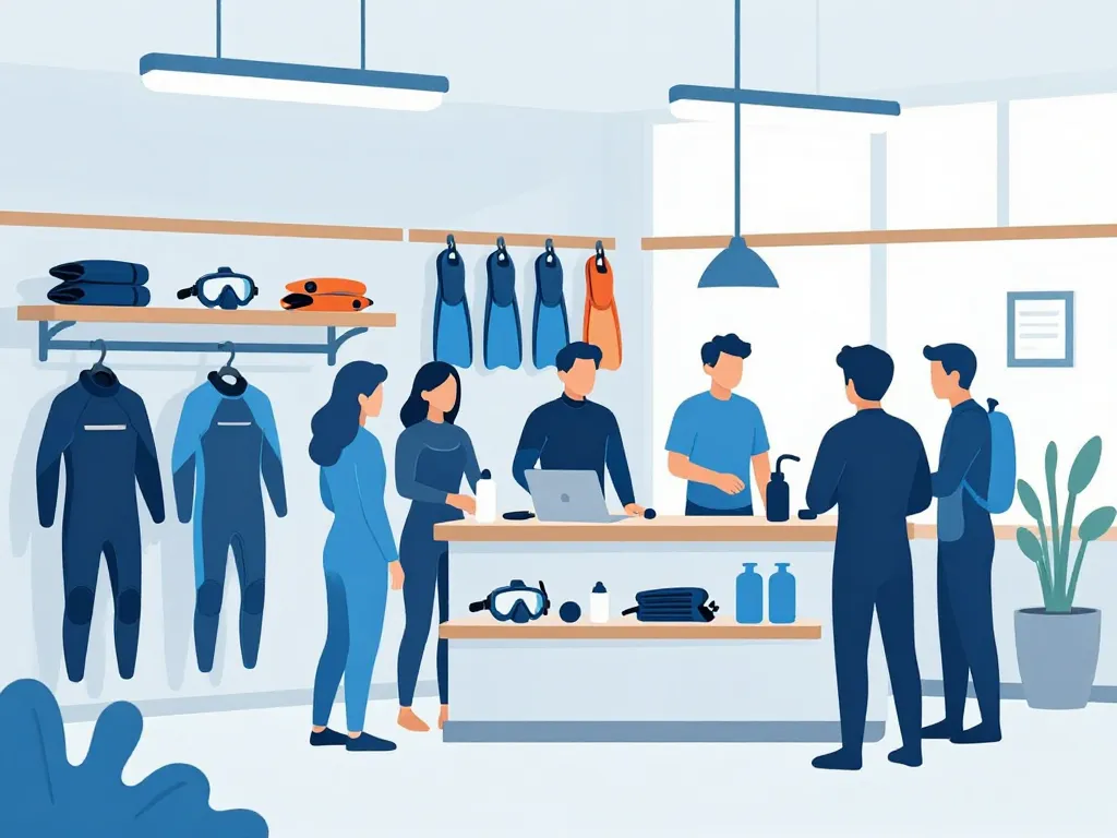 plongée brest magasin intérieur boutique matériel