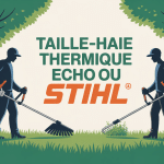 taille haie thermique echo ou stihl illustration choix jardin