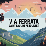 Illustration via ferrata Saint Paul de Fenouillet Gorges Galamus aventure