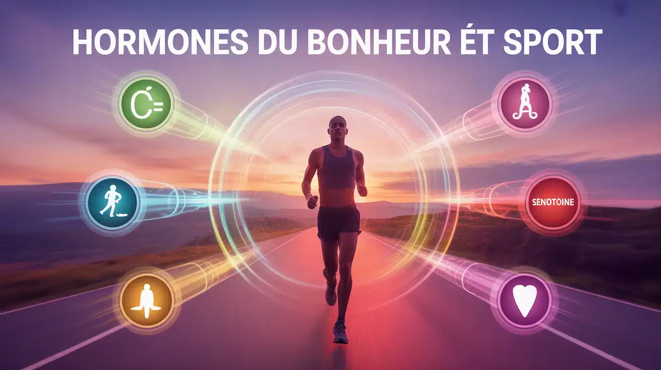 hormone du bonheur sport coureur silhouette